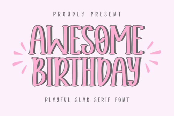Awesome Birthday: A Playful Font for Creative Projects