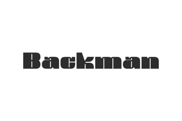 Backman Font: A Bold Statement in Modern Design