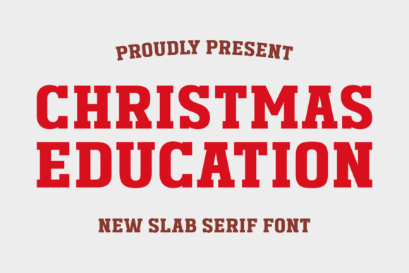 Christmas Education Font: A Festive and Academic Design Choice