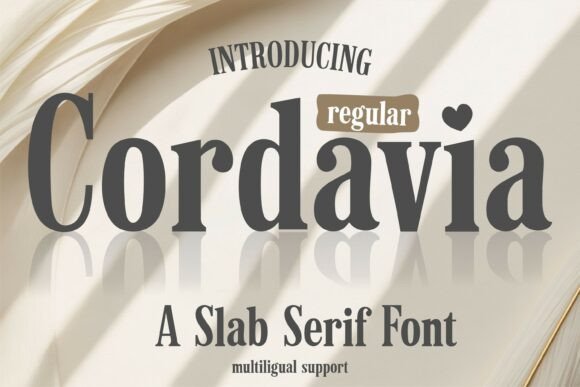 Cordavia Regular: A Stylish Font with Heart