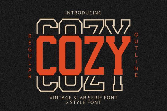 Cozy: A Vintage Slab Serif Font for Modern Design