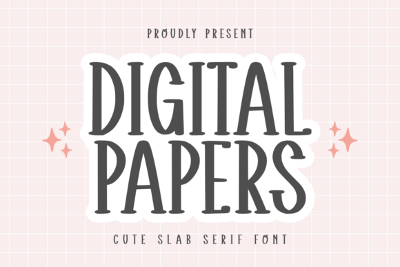 Digital Papers: A Quirky Slab Serif Font for Creative Projects