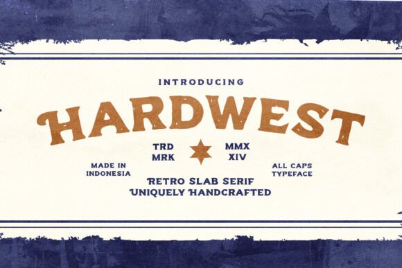 Hardwest: A Versatile Retro Slab Serif Font for Unique Typography