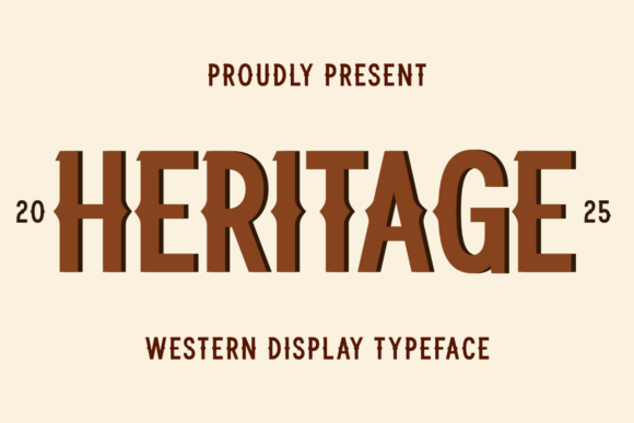 Heritage: A Timeless Western Slab Serif Font for Authentic Design Projects