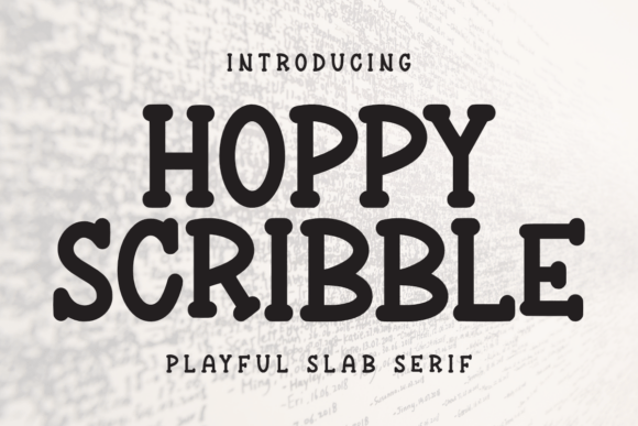 Hoppy Scribble: A Playful Font for Sweet and Bouncy Design Projects