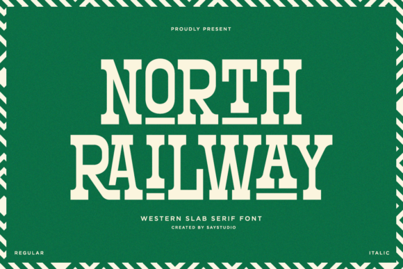 North Railway Font: A Modern Take on 80s and 90s Retro Design