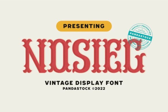 Nosieg: A Nostalgic Font for Captivating Headlines and Vintage-Inspired Designs