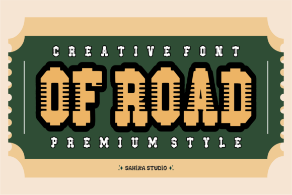 Of Road: A Bold Typeface for Nostalgic and Modern Creations