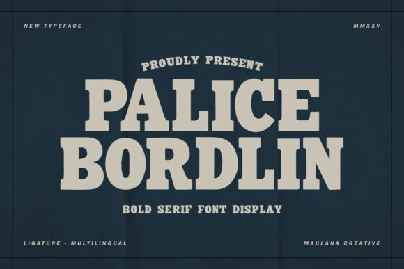 Palice Bordlin: A Bold Vintage Font for Modern Design Projects
