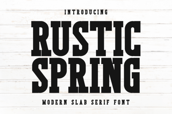 Rustic Spring: A Balanced Blend of Vintage and Modern Typography