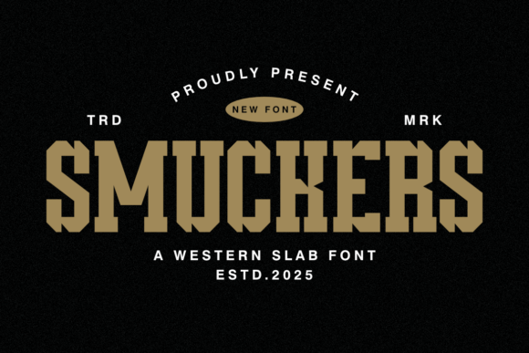 Smuckers: A Bold Font for Modern Design Statements