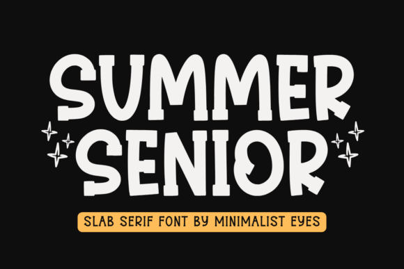 Summer Senior: A Bold and Playful Font for Eye-Catching Designs
