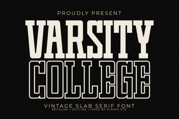 Varsity College Font: A Bold, Retro Choice for Modern Designs