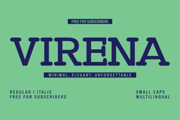Virena: A Minimalist Font for Streamlined Design Workflows
